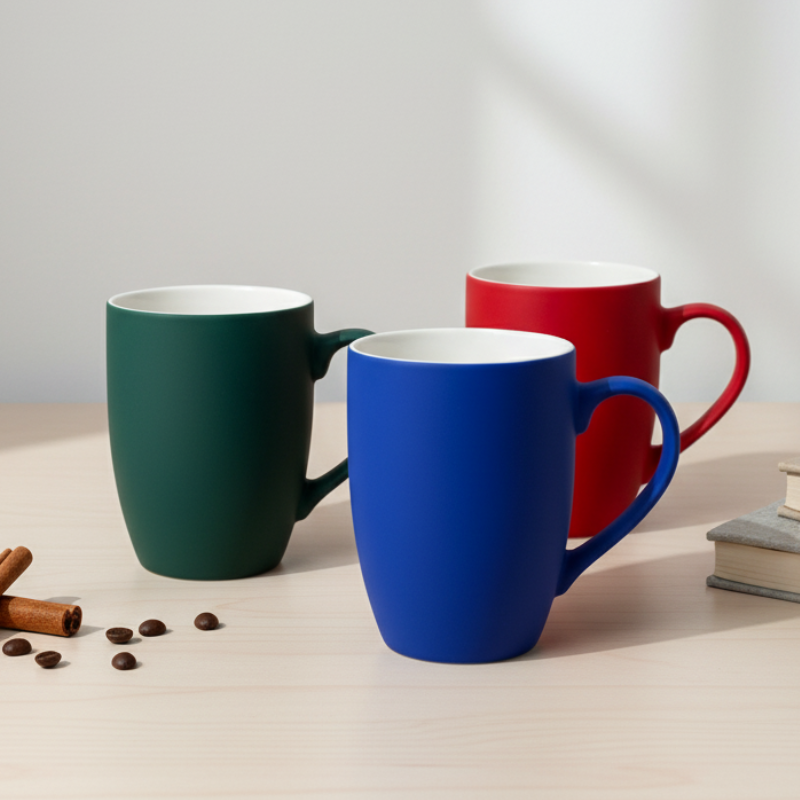 Elegant Essence Coffee Mugs – Pack of 3 Premium Ceramic Cups