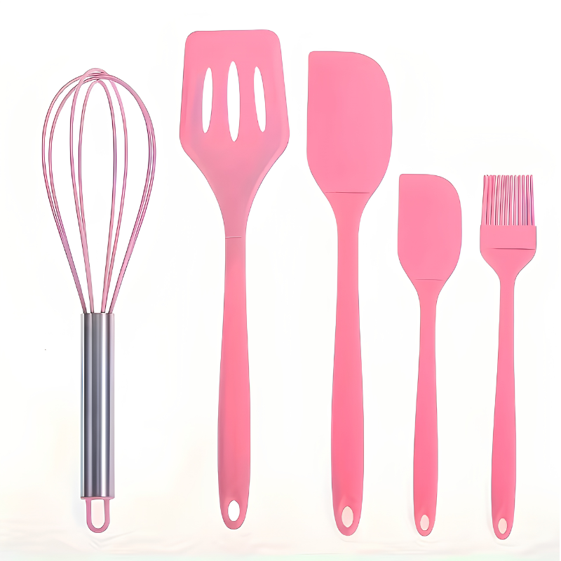 5-Piece Silicone Baking & Cooking Utensil Set