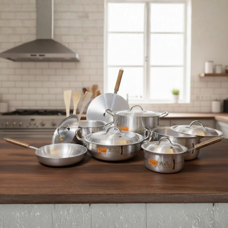 15-Piece Artec Premium Metallic Cookware Gift Set