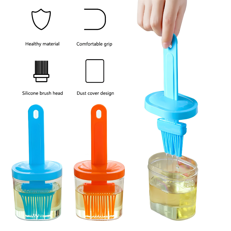 BBQ Oil Bottle with Silicone Brush