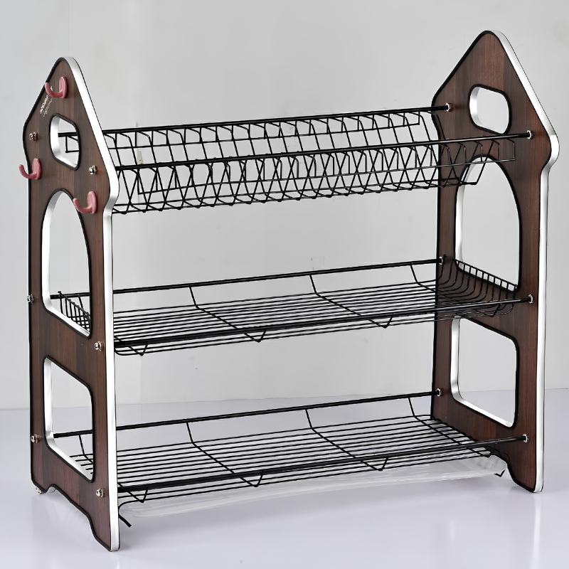 3-Tier Multipurpose Dish Storage Rack