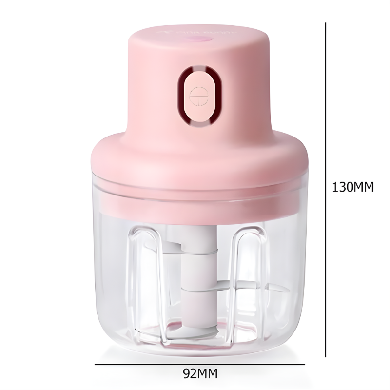 Electric Mini Food Chopper – 250ml Rechargeable Glass Bowl - Chefnest