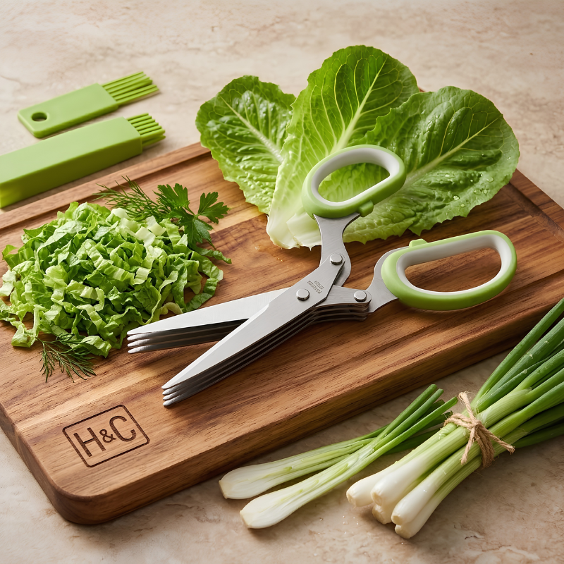 Multi-Blade Herb Scissors – Time-Saving Vegetable Cutting Shears