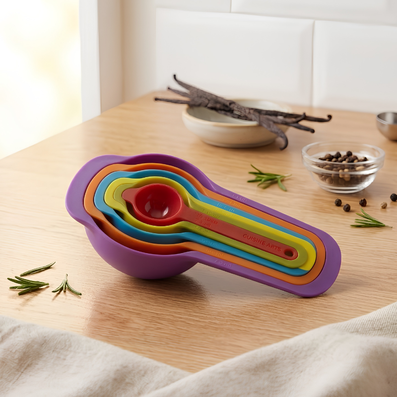 6-Piece Kitchen Measuring Cups &amp; Spoons Set