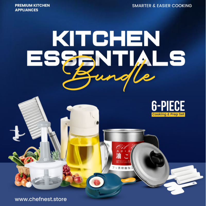 Kitchen Essentials Bundle – 6-Piece Cooking & Prep Set