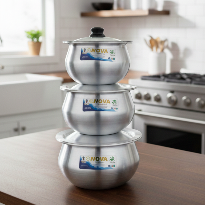 8-Piece Artec Aluminum Supri Cookware Set