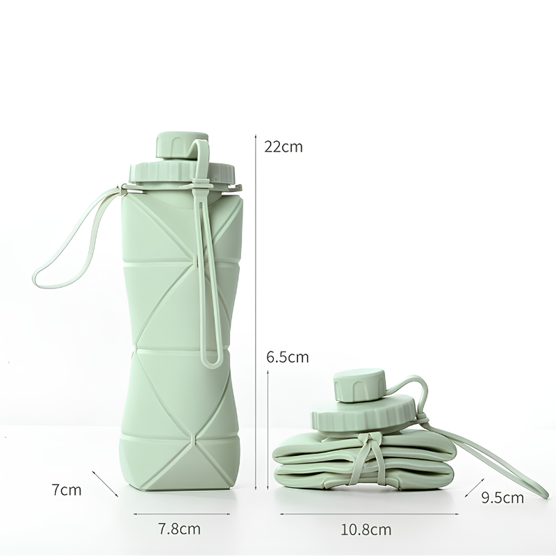 Silicone Folding Water Bottle 600ml