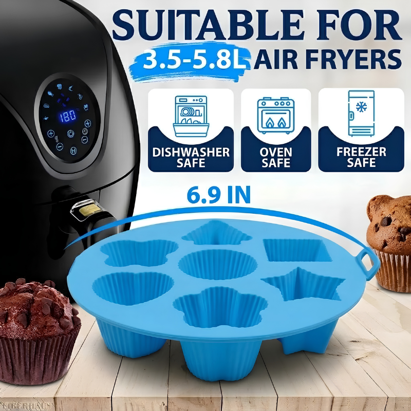 Silicone Mini Cake Tray Mold 7 Cups