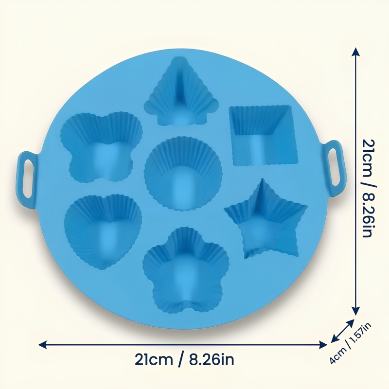 Silicone Mini Cake Tray Mold 7 Cups