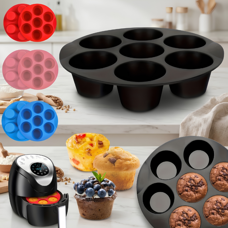 Silicone Muffin & Cupcake Tray 7 Cups