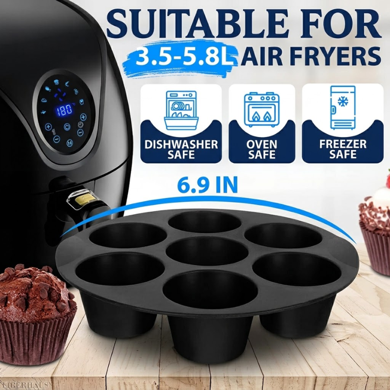 Silicone Muffin & Cupcake Tray 7 Cups