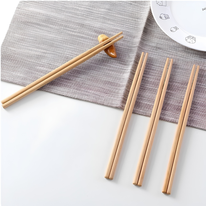 Wooden Chopsticks Set – 5 Pairs Reusable