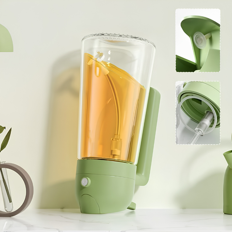 2-in-1 Oil Spray & Pour Bottle – 470ml Glass Design